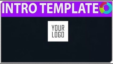 FREE 2D Intro Template After Effects CS6 2D Intro Template - LOGO #1(NO PLUGINS REQUIRED)