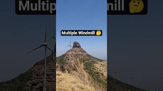 We Found Multiple Windmills in Aundha Fort 🤔 #travel #mountains #windmill #explore #explorepage