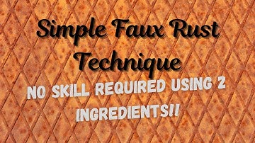 How To Make Metal Look Old and Rusty |Easy Faux Rust Technique !