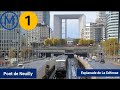 Paris mtro ligne 1  mp05  pont de neuilly  esplanade de la dfense