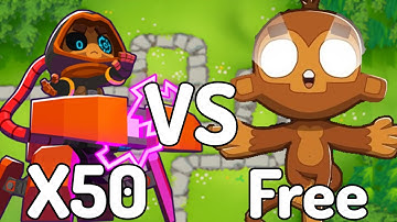 50 Dart Paragons VS. Free Dart Monke