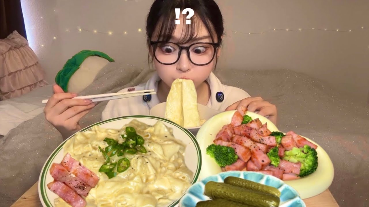 クリームタンミョンが濃厚で₺ჯ₺ჯおいしすぎんか・・크림 중당이 엄청 맛있어서 깜놀한 일본인