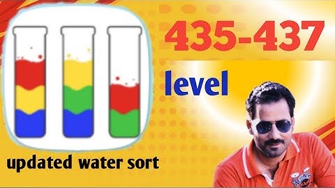 Water sort color level 435\437