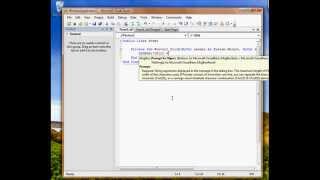 Visual Studio - Hello World - Speech only Vista