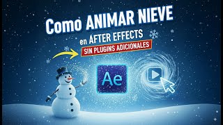 Cómo Crear Efecto de Nieve Realista en After Effects ❄️⛄ | Animación SIN Plugins screenshot 2