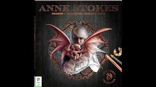 Flip Through Anne Stokes - Dragon Collection Coloring Book