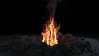 Campfire in the wastes. VFX - Fire Simulation