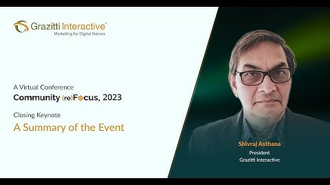 Closing Keynote: Summary of Community (re)Focus 2023