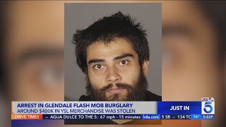 First arrest made in 'flash mob'-style burglary at luxury Glendale clothing store