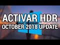 Cómo activar el color HDR en Windows 10 October 2018 Update www.informaticovitoria.com