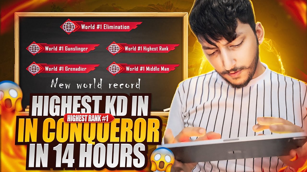 27 KD Conqueror In 14 Hours | New World Record I Conquered The Conqueror😱 | Pubg Mobile | How Brand