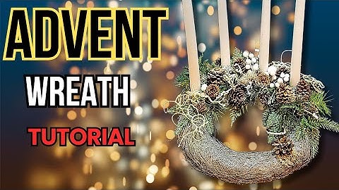 Easy steps to make a beautiful advent wreath with artificial greenery#advent#adventwreathidea#diy