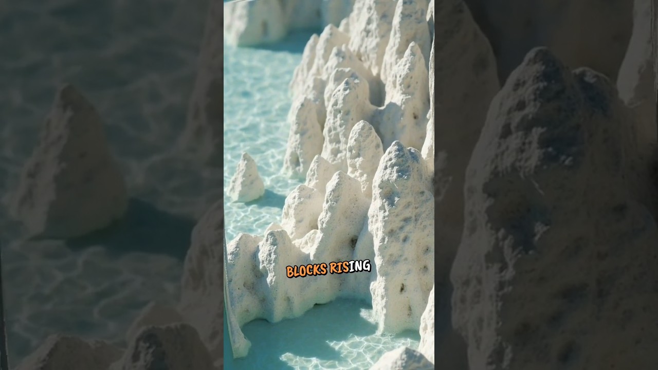 Magic Towers Growing Under Water | Amazing Nature's Underwater Architecture #shorts