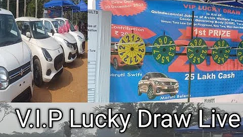 25 lakh V.I.P Lucky Draw live Result