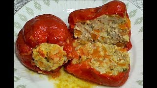 ФАРШИРОВАННЫЙ ПЕРЕЦ МЯСОМ , РИСОМ И ОВОЩАМИ . Простой рецепт. ФАРШИРОВАННЫЙ ПЕРЕЦ МЯСОМ , РИСОМ И ОВОЩАМИ . Простой рецепт.