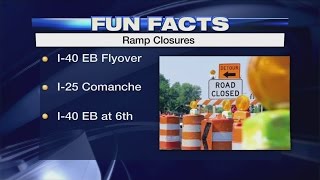 More lane closures, bridgework expected over weekend