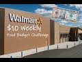 Walmart $10 Weekly Food Budget Challenge: Extreme Budget Grocery Haul Menu & Food Prep