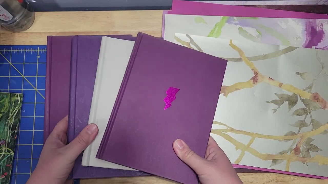 Purple Floral Journal Collection: Picking Papers (Part 1)