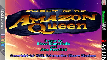 Atari ST Extra [019] Flight of the Amazon Queen DOS Intro in ScummVM on CT60 Falcon AdLib Audio