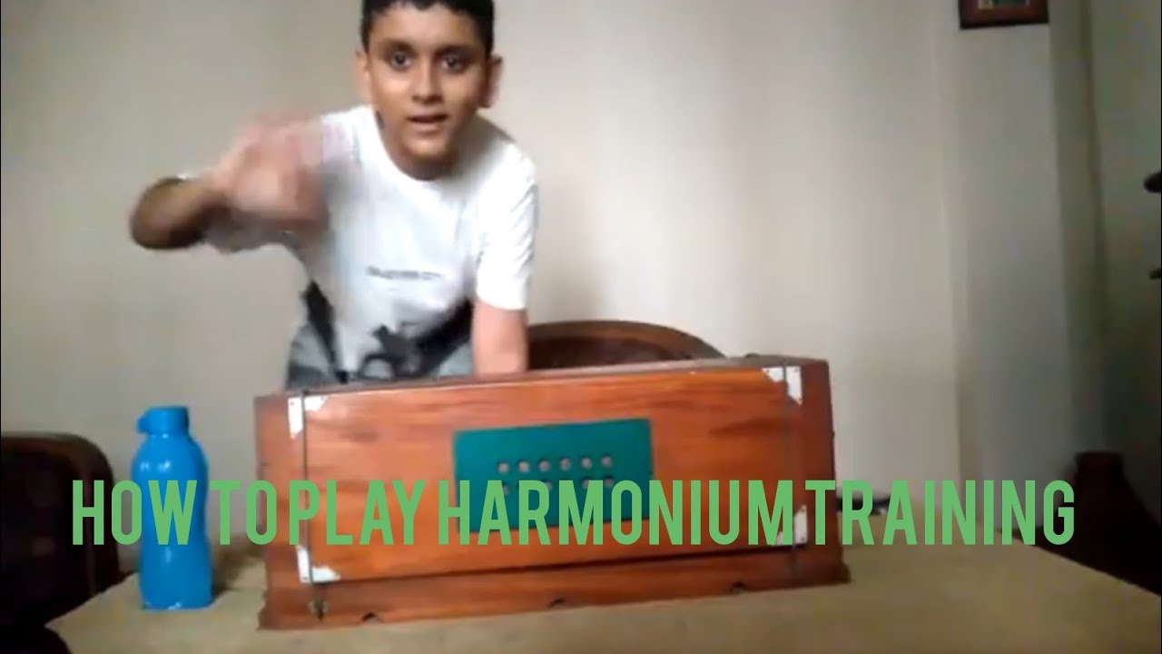 How to play harmonium training 1st video and vlog YouTube