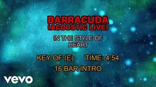 Heart - Barracuda (Acoustic Live) (Karaoke)