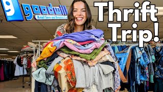My Cart Was so FULL People at Goodwill were STARING! Thrift With Me to RESELL on Poshmark and eBay!