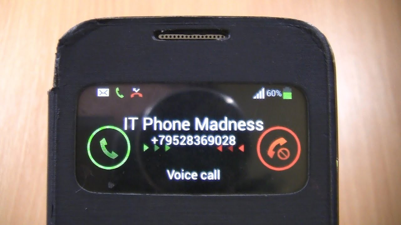 Samsung Galaxy S4 Mini IN S VIEW FLIP COVER  incoming call