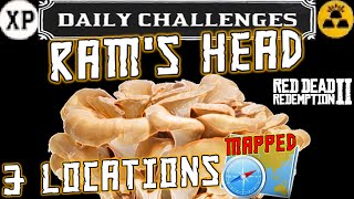 RDR2 Ram's Head Locations 🍄 (3 on 1 Map!) Red Dead Online