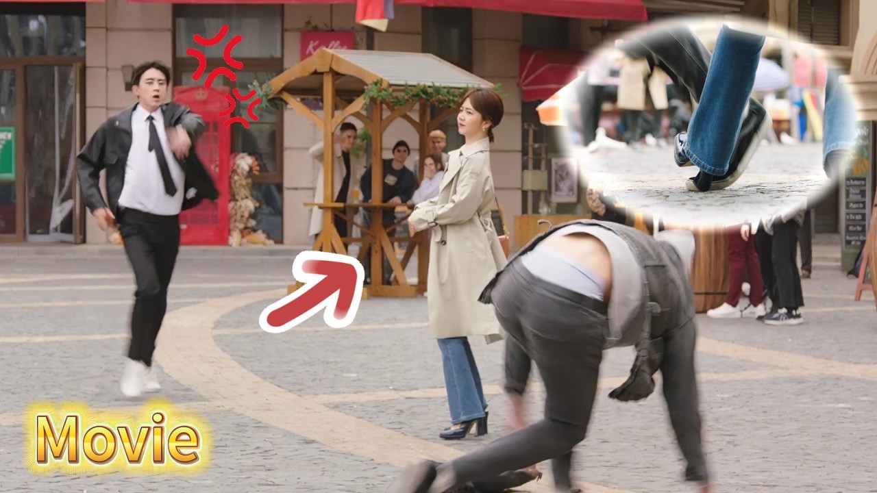 💗Шокирующий поворот! Босс обокрали, девушка ловко с ног сбивает вора и покоряет сердце💖