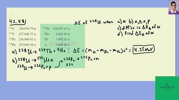 [Physics] How much energy is released when a   nucleus decays by emitting   alpha particle and (b) a