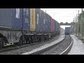 ВЛ80С-2644 с контейнерами и встречный поезд