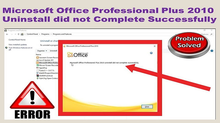 Lỗi microsoft office 2010 this product installation has been corrupted năm 2024