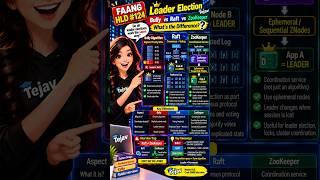 FAANG HLD #124 🔥 | Leader Election: Bully vs Raft vs ZooKeeper — What's the Difference ⚡