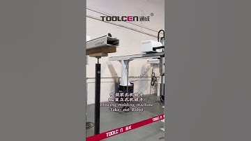 Blowing molding machine Take- out Robot. WhatsApp+8613554873532. #factory #automatic #robot