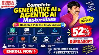 Complete Generative AI & Agentic AI Masterclass by Mr. DURGA Sir @ DURGASOFT screenshot 5