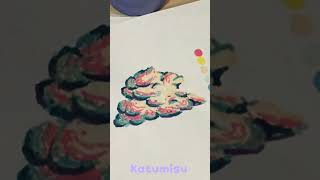 How I draw a cloud with alcohol markers #art #cute #howtodraw #traditionalart #cloud #clouds #skz