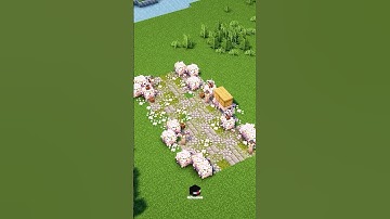 A pathway design for Cherry Blossom biome and builds! #minecraft #reimiho #fyp #minecraftbuilding