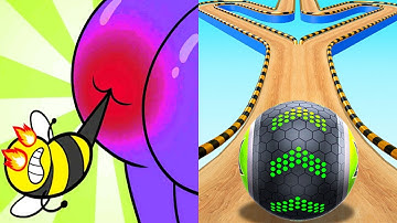 Going Balls VS Help Me Tricky Puzzle,Sandwich Runner,Ball Merge 2048,Coin Rush,Juice Run,Pancake Run