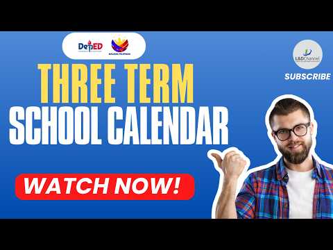 Three Terms School Calendar Starting SY 2026