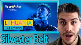 Silvester Belt - Luktelk (LIVE) | Lithuania 🇱🇹 | First Semi-Final | Eurovision 2024 REACTION