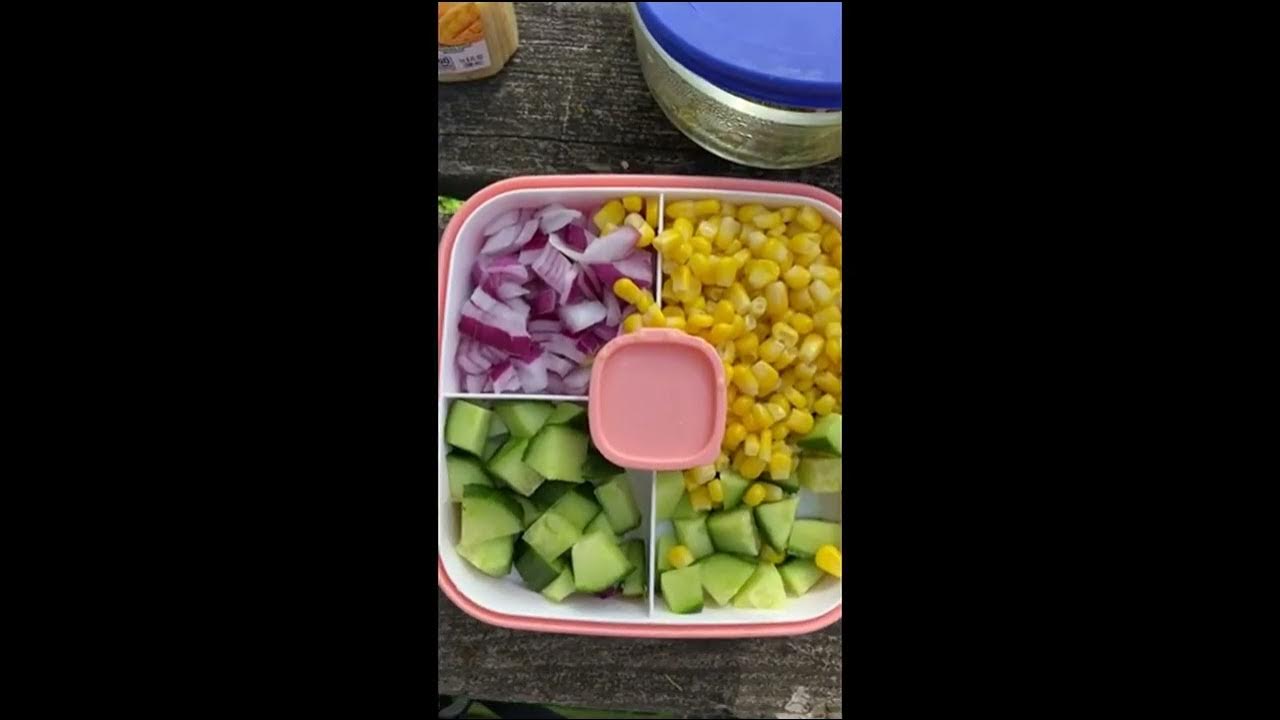 Freshmage Salad Lunch Container to Go, 52-oz Salad Bowls with 3 Compartments, Salad Dressings Container for Salad Toppings, Snacks, Men, Women