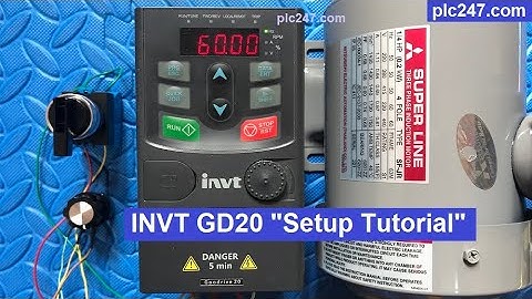 INVT GD20 "Setup Tutorial"