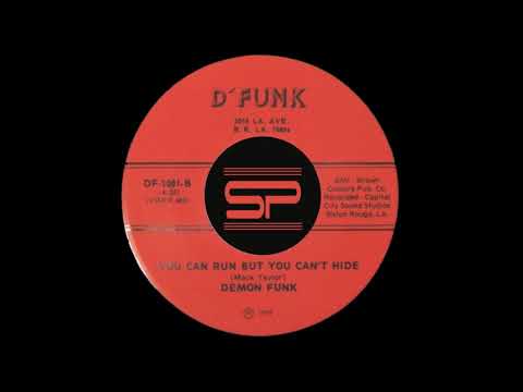 KILLER SOUL 45t - DEMON FUNK - You can run but you can't hide - 1979 D'Funk