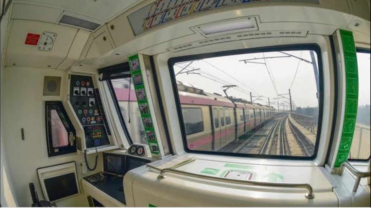 Underground Cab ride in Pink Line Metro | Journey in pink line metro | Delhi Metro | 🚈🚈🚄🚄 |