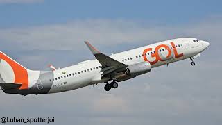 Boeing 737-800 GOL - (PR-GXC) Pouso e Decolagem em Joinville 25/04/2026