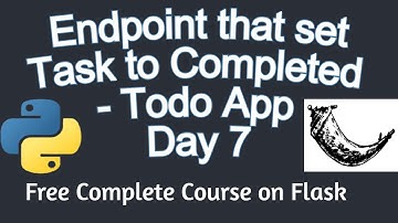 Creating Todo App With Flask | Python Flask Todo App #7
