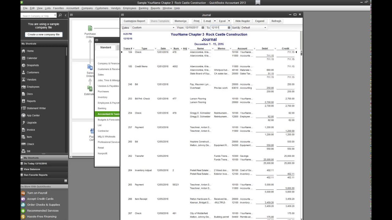 Chapter Three - McGraw Hill QuickBooks 2013