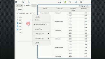 MicroStrategy Dossier (Desktop), Filter 1, Chapters (NO 7)