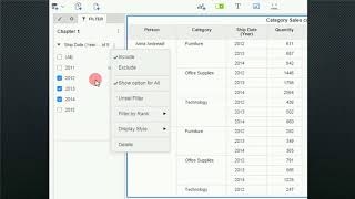 MicroStrategy Dossier (Desktop), Filter 1, Chapters (NO 7)