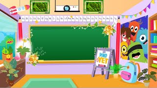 COT BACKGROUND DESIGNS WITH ANIMATED GIF BORDERS AND FRAMES with virtual Alphabet screenshot 3